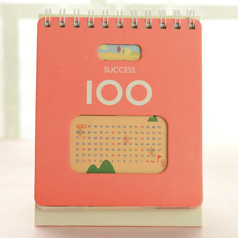 100 дней, ежедневник, планировщик, График обучения, спиральный блокнот, планировщик, дневник, записная книжка, органайзер, школьные принадлежности
