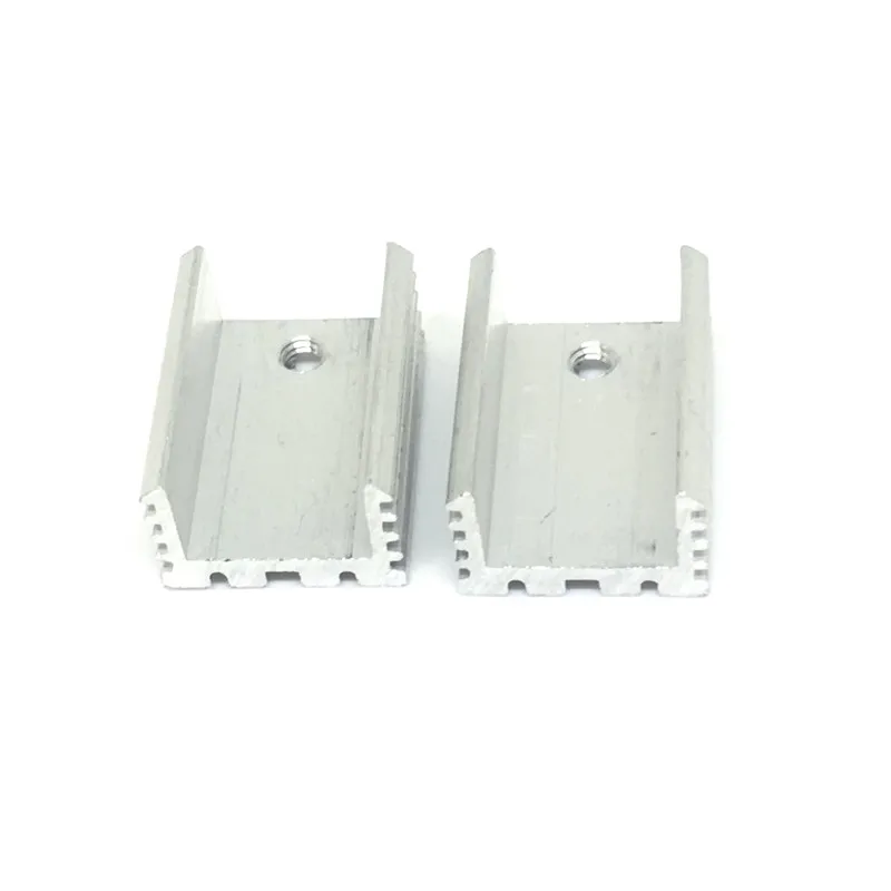 10pcslot TO-220 Heat sinks 20X15X10mm Triode radiator Hole height about 18MM Heat sink 5