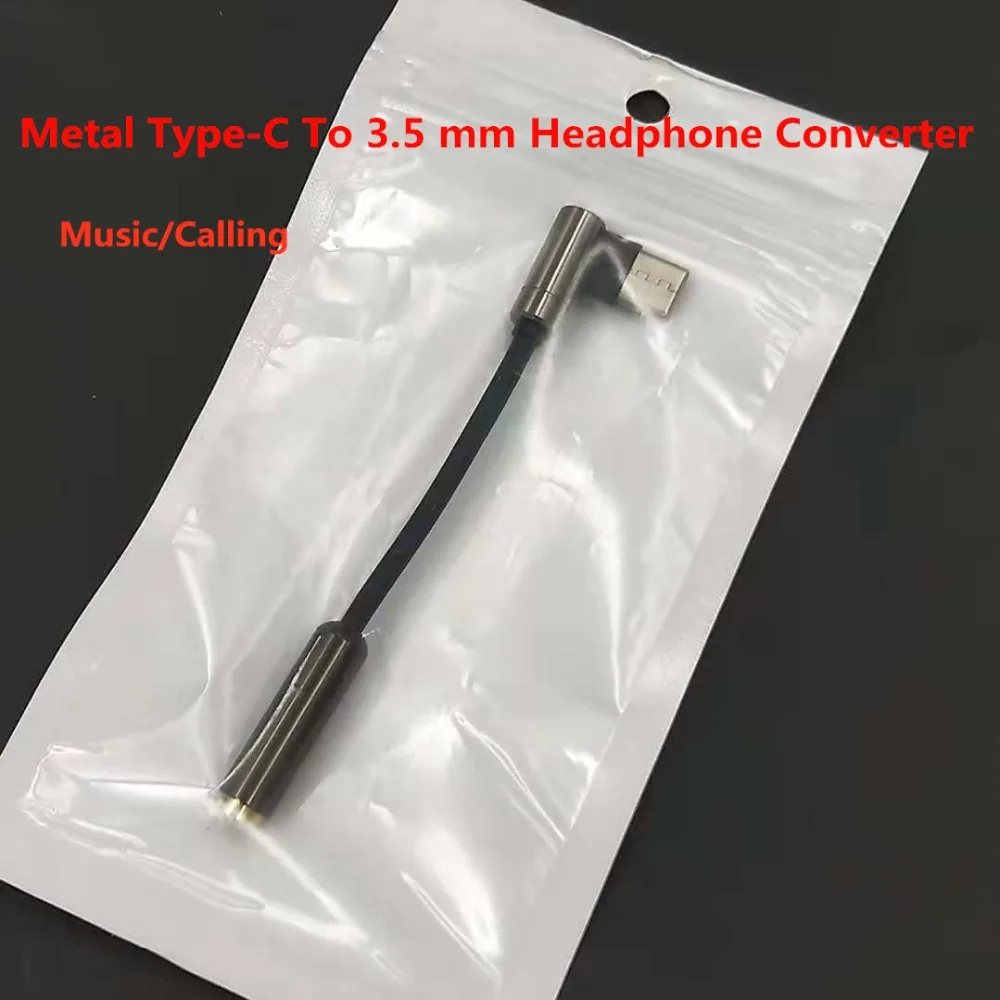 

Type C To 3.5 mm Audio Headphone Adapter Earphone Converter Control Velume/Calling For Nubia Z17/Xioami Mi 6 a2 8/Huawei p20 pro