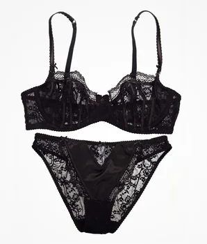 

Free shipping sexy lace bra briefs set loita bra set sexy girl ultra-thin transparent lace bra for women underwear SW1028