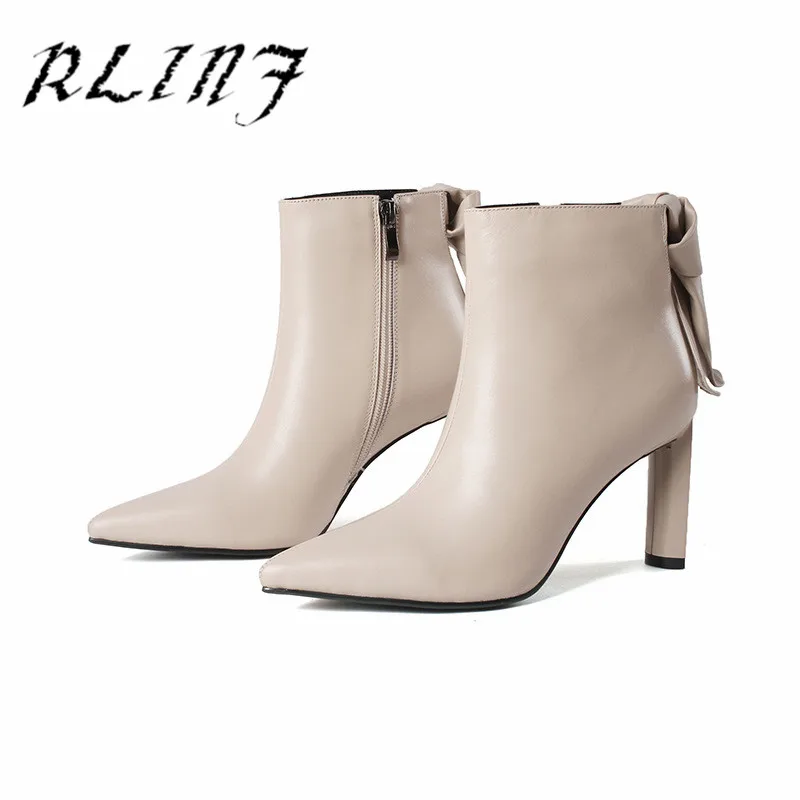 Talons Hauts Taille Pointu 33 Cuir Bottes Court Rlinf 43 blanc Femmes En Noir Nouveau À Courtes Tube wXwYBq