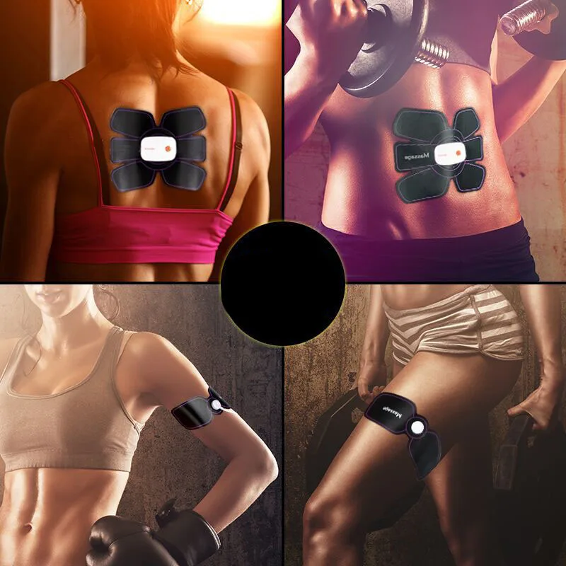 EMS Abdominal Muscle Trainer Smart App Electronic Muscle Stimulator Exerciser Machine Body Slimming Fitness Massage