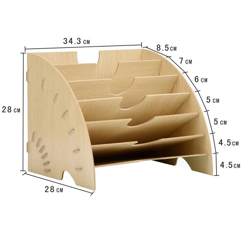 DIY مجلة المنظم متعدد الطبقات مكتب المنظمون حامل كتب الخشب تخزين منظم رف حامل رف الفرح الزاوية