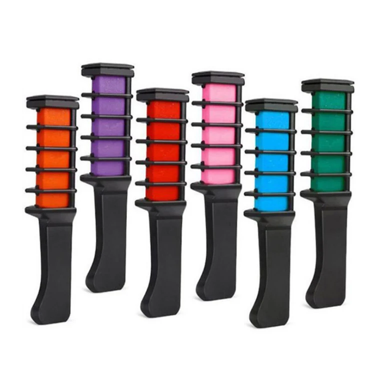 6Pcs Disposable Mini Personal Salon Use Hair Dye Comb Professional Crayons for Hair Color Chalk9