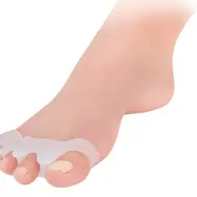 2 шт Пять пальцев Сепаратор силикагель коррекция носка сепаратор пять отверстий вальгус палец ноги защитная оболочка