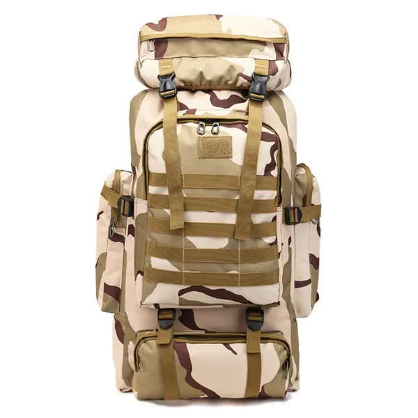 Sansha Camouflage 80L водонепроницаемый альпинистский походный военный тактический рюкзак, сумка для кемпинга, альпинизма, спорта на открытом воздухе, 3P сумка S510 - Цвет: Sansha Camouflage