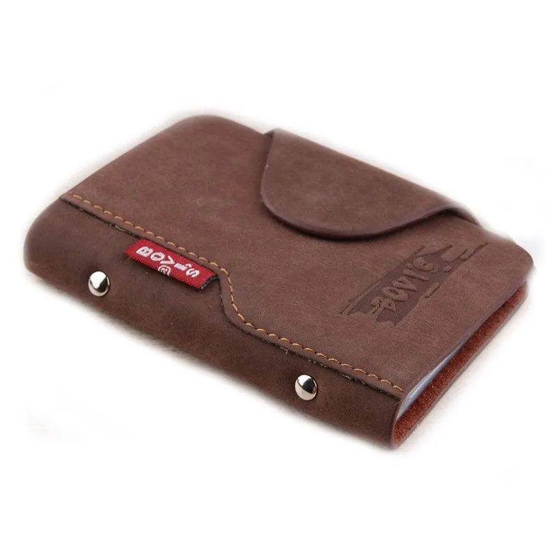 KUDIAN BEAR Genuine Leather Business Cards Holder Credit Card Cover Bags Hasp Card Organizer Bags -- BIH003 PM25 6