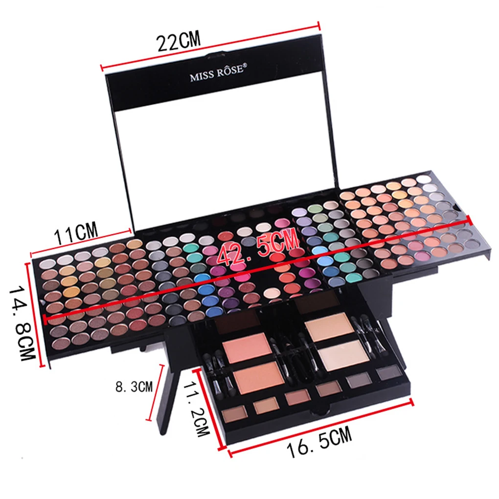 

Women 180 Colors Eye Makeup Matte Shimmer Eyeshadow Palette Full Color Eye Shadow Make Up Kit