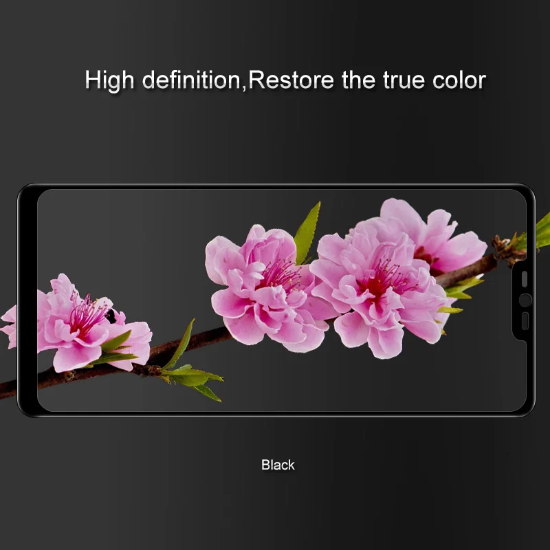 Imak с полным Экран AB Клей Pro+ версия закаленное Стекло для LG G7 ThinQ G7+ G710EM G8 ThinQ V50 ThinQ 5G Экран протектор Стекло - Цвет: Black