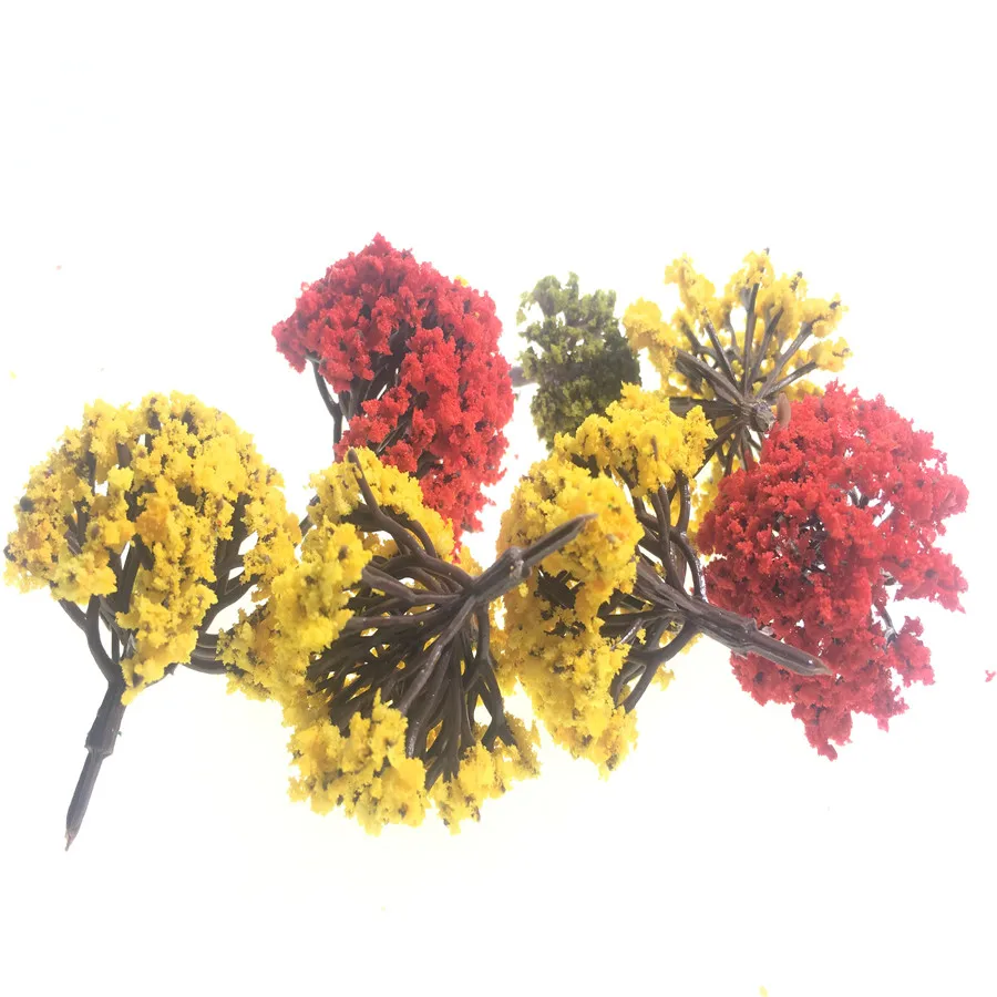 architecture model flower model tree for ho train layout 08