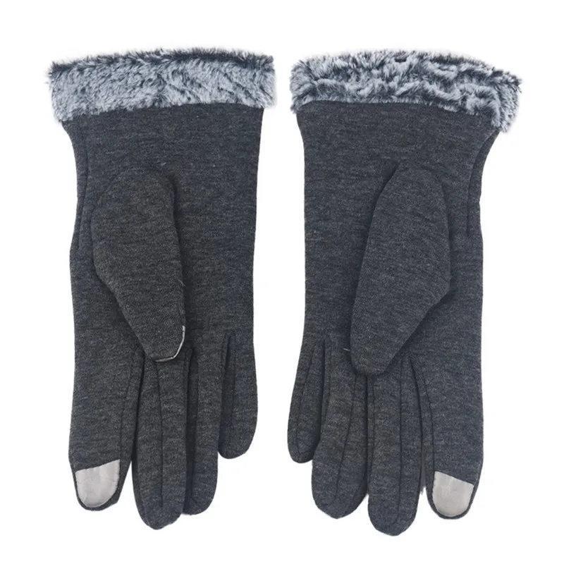 1Pair Winter Warm Screen Riding Drove Gloves for Women Winter Gloves Mittens guantes eldiven handschoenen 40FE2108