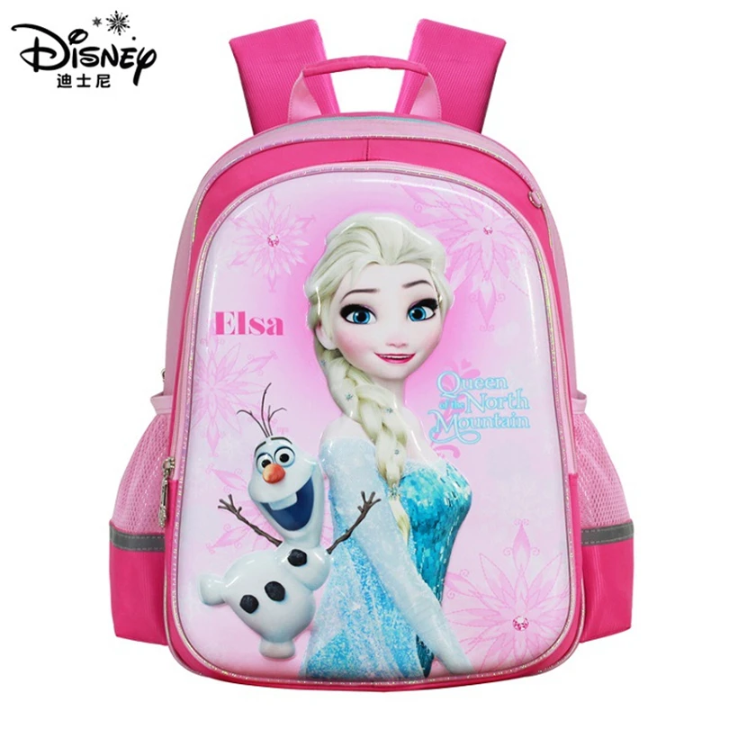 

Disney Frozen Princess Children's Backpack High Quality School Bags for Boys Cartoon Schoolbag Ultralight Kid Satchel Grade 1-3