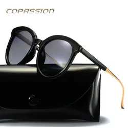 Новый поляризованные Рыбалка Очки драйвер кошачий глаз Солнцезащитные очки для женщин Для женщин модные брендовые дизайнерские Защита от