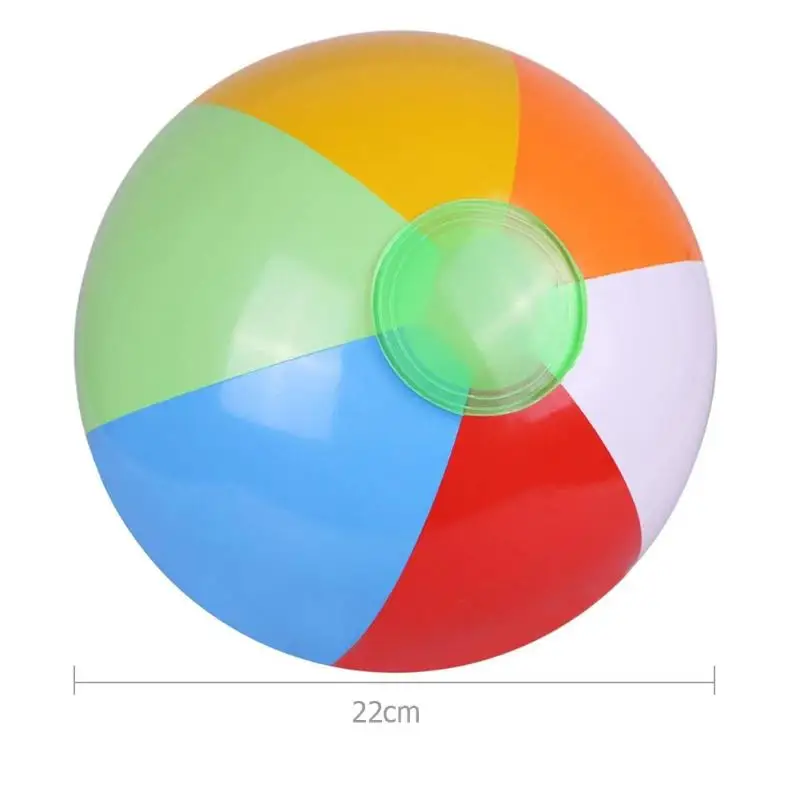 1 шт. ПВХ надувной пляжный шар разноцветный детский банный игрушечный шар детский летний пляжный душ игрушки для плавания инструменты