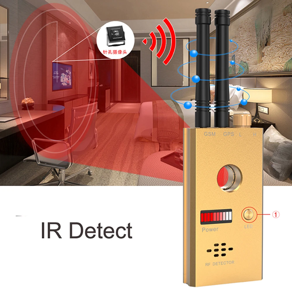 1 шт. беспроводной сканер сигнала GSM устройство камера искатель RF детектор микроволновая печь обнаружения датчик безопасности сигнализация Анти-шпион ошибка CC312