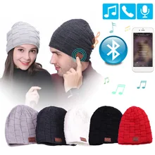 Bluetooth наушники беспроводной Smart Beanie гарнитура наушники для музыки Hat зимние спортивные с микрофоном кепки для Meizu
