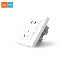 Умный дом Xiaomi Aqara умный свет управление ZiGBee настенный переключатель розетка CN штекер через смартфон приложение беспроводной пульт дистанционного управления 10А/2500 Вт