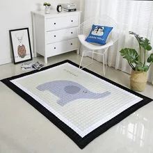 Мультяшный слон ковер с изображением лисы мягкий детский игровой коврик для ползания для детской комнаты, спальни, гостиной, пола, коврик для скалолазания, домашний декор