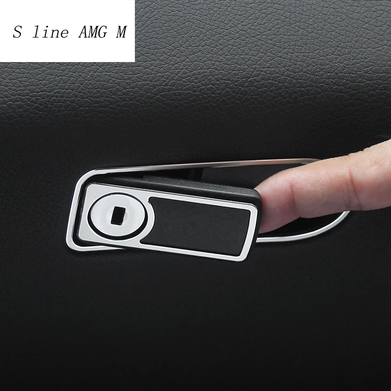 

Car Styling Interior Toolbox Handle stickers Decoration Trims frame Cover sequins For Mercedes Benz C Class W205 GLC Accessories