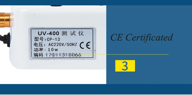 UV400 тестер анти-излучения Многофункциональный УФ-тестер 10 W 220 V очки оборудование CP-13B