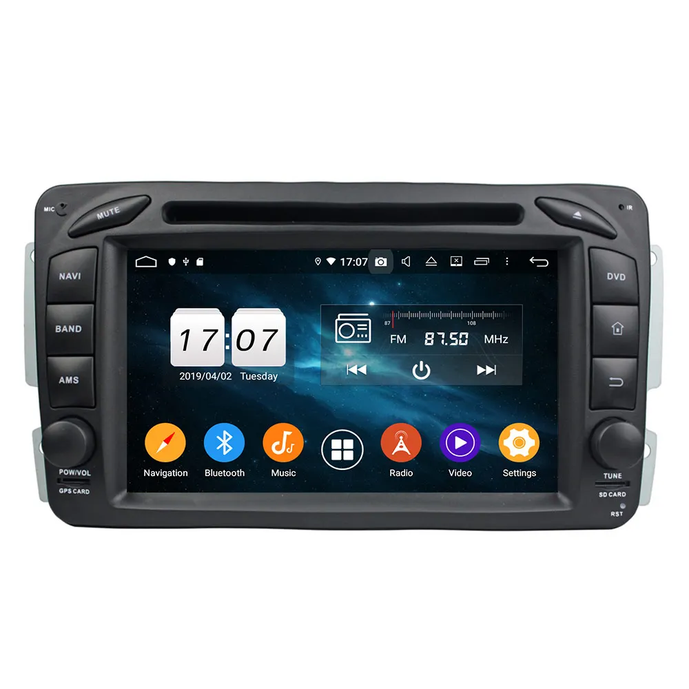 Cheap Newest 4+64G Car DVD Player GPS Radio For Benz ML W163/CLK W209 2002-2005 C-Class W203 SLK Navigation Multimedia Headunit DSP 6