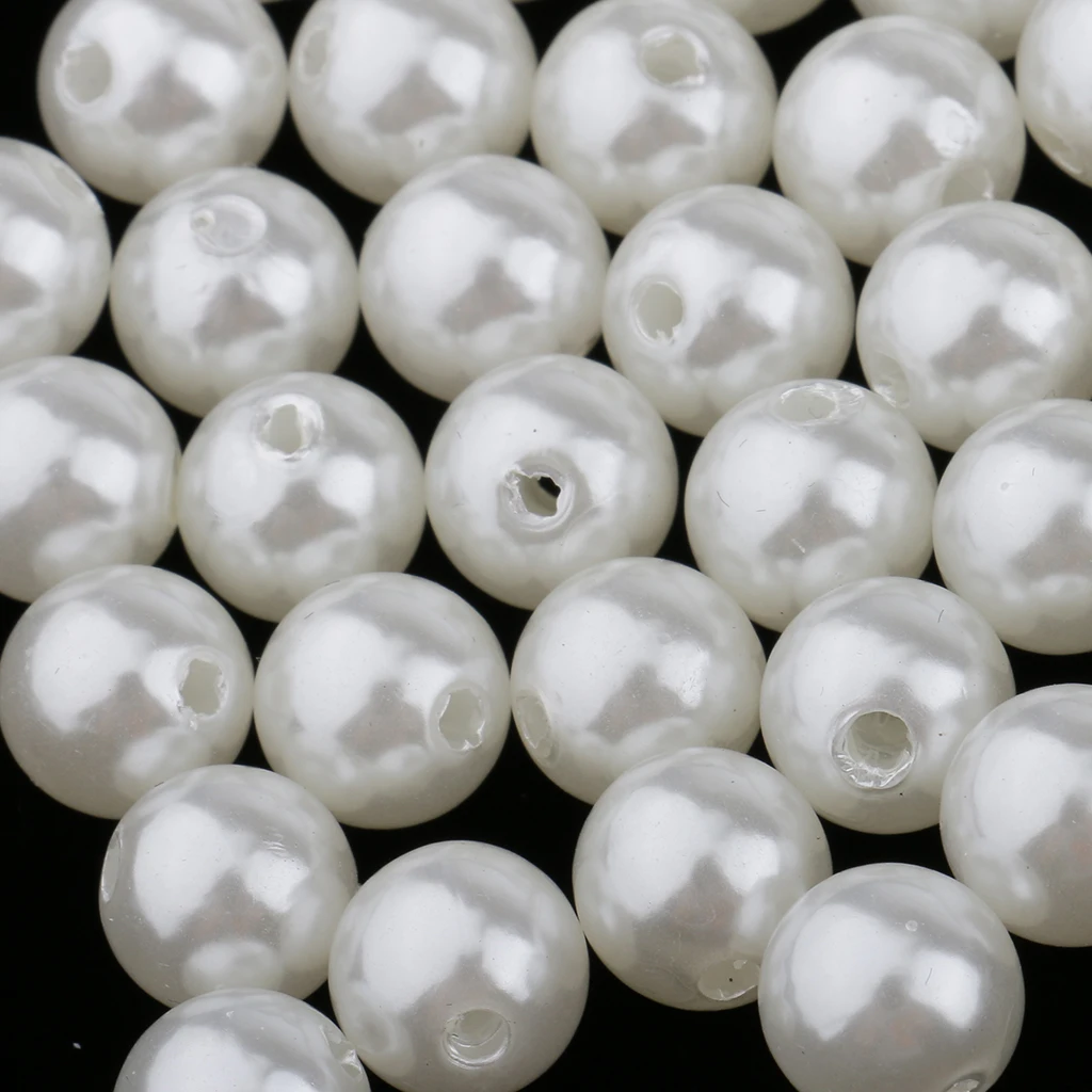 100 Sets Screw Plastic Pearl Stud Leathercraft Rivets For DIY Dress Jeans Clothing Decor 6mm 10mm