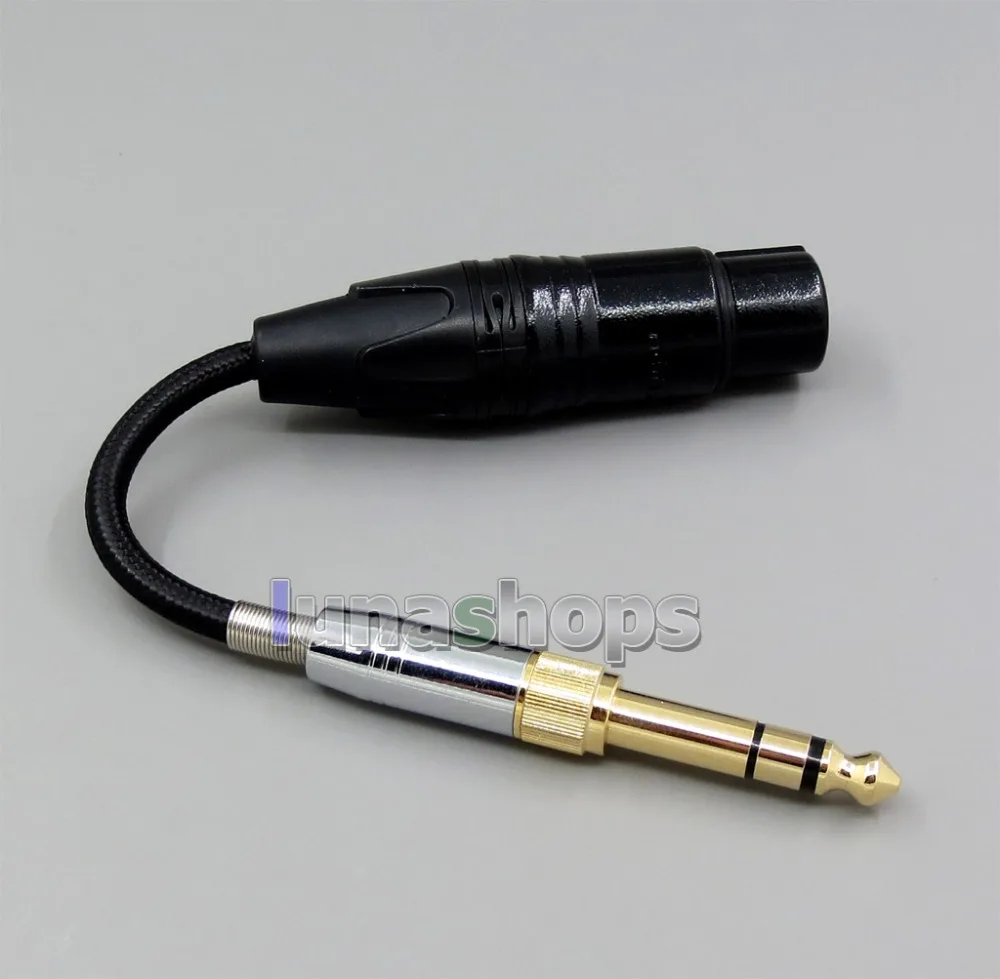 LN006052 4 контакта XLR сбалансированный подключаться к 6 5 мм 3 адаптер конвертер с