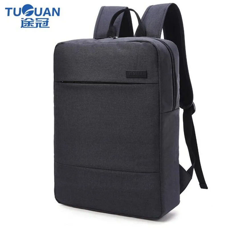 

TUGUAN Business BackPack Women Men 15.6inch Laptop Back pack Canvas Square Korean Style Travel Notebook Bag School Mochila New