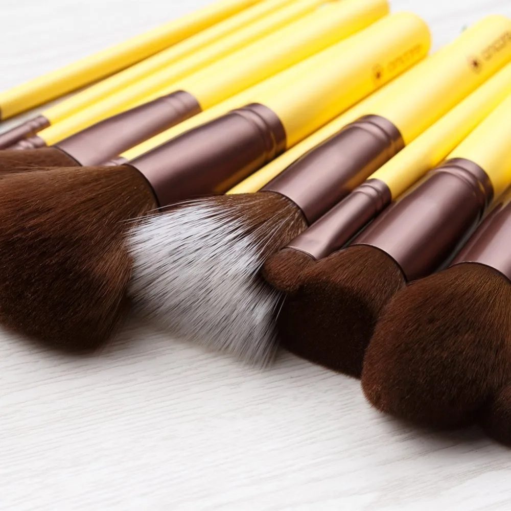 amoore 15pcs Professional Makeup Brushes Synthetic Makeup Brush Set Cosmetics Makeup Tool Kits Powder Foundation Eyeshadow  (8)