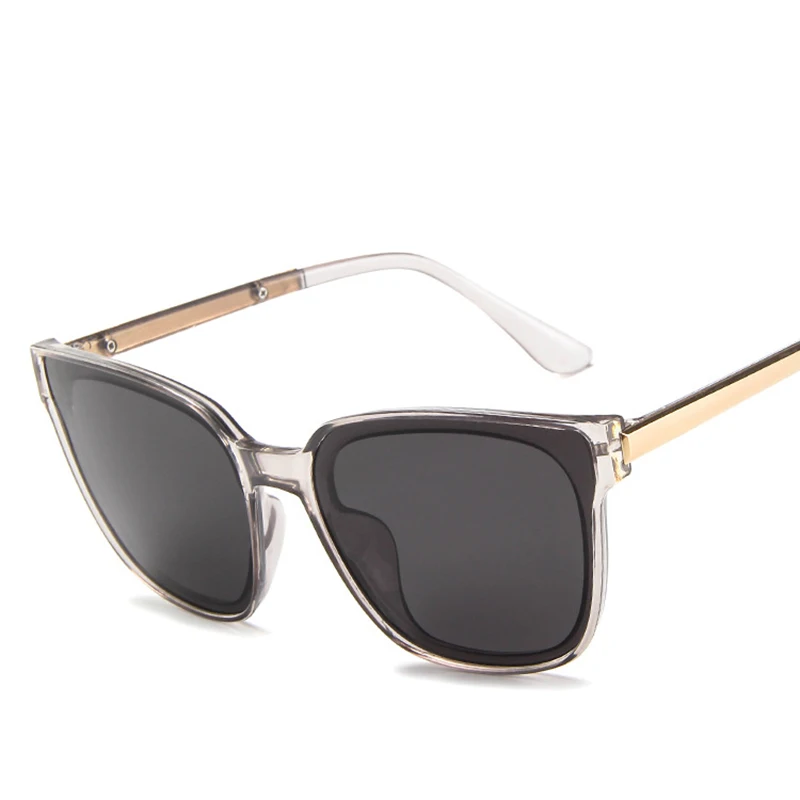 Yoovos Новое поступление Квадратные Солнцезащитные очки для женщин/мужчин прозрачные очки в пластиковой оправе классические винтажные уличные UV400 Oculos De Sol Gafas - Цвет линз: Gray Gray
