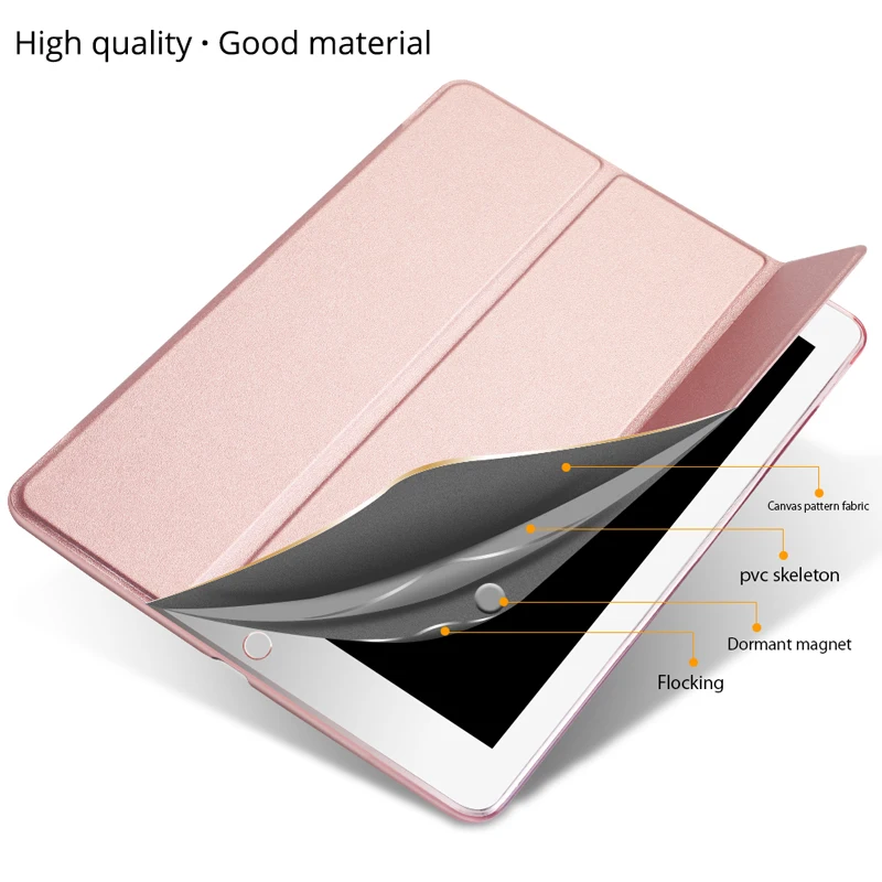 Чехол для iPad Air 1 2 Тонкий Магнитный чехол подставка из искусственной кожи 5 6 умный