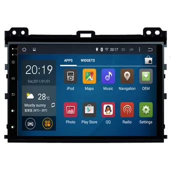 

Digital 9Inch Car DVD Player for TOYOTA PRADO LC120 2002-2009 Bluetooth GPS Navigation Stereo Radio With MAP AUX Head unit
