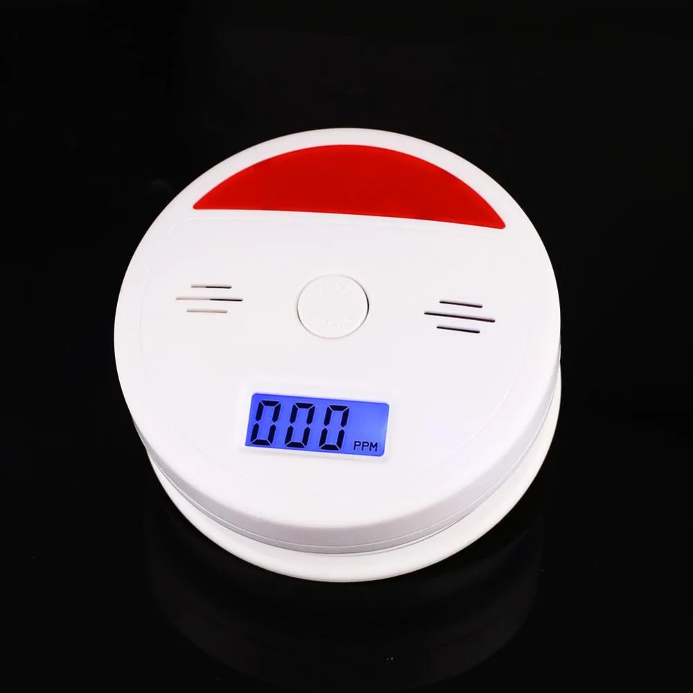 

wanscam LCD CO Carbon Monoxide Detector transducer Warning Sensor Monitor ABS Efficient
