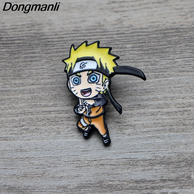 

L3229 Uzumaki Naruto Enamel Pin Brooches Cartoon Creative Metal Brooch Pins Denim Hat Badge Collar Jewelry 1pcs