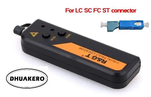 AB17YC2 FTTH оптический волоконный красный лазерный Визуальный дефектоскоп 1 мВт ручка с LC Женский к SC Мужской адаптер