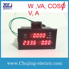 Многофазный счетчик displayer AC A V VA W Cos meter Monitor