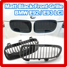 Тире Передняя решетка для Bmw E92 E93 Lci 328i 335ix 2011 подтяжки лица узкий матовый черный