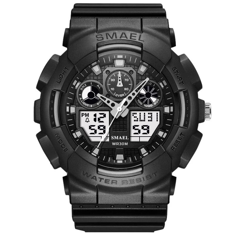 SMAEL, брендовые часы, мужские, спортивный, светодиодный, цифровой, мужские часы, s часы, лучший бренд, Роскошные, Relogios Masculino, Montre Homme, WS1027 - Цвет: Black