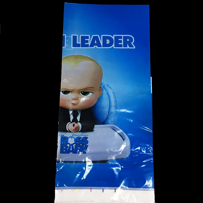 

1pcs/lot Baby Boss disposable tablecloths Baby Boss birthday party decorations Baby Boss plastic table cover