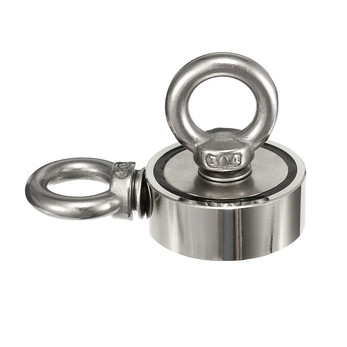 

Strong Round Neodymium Salvage Fishing Magnet Hook 80-400KG Eyebolt Pull Force Retrieving Treasure Hunting Magnet Hardware