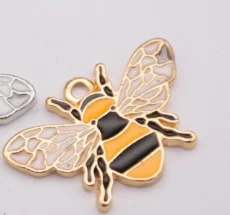 

30pcs charms Enamel butterfly Alloy Pendants KC gold silver 17*26mm 3g Handmade Jewelry Making DIY European accessories