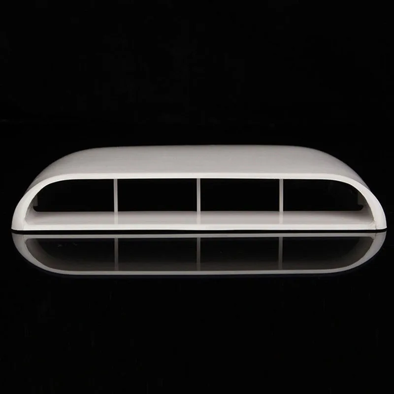 

1PC Car Styling Universal Car Stickers Car Decorative Air Flow Intake Scoop Turbo Bonnet Vent Cover Black/White Hood Decorate