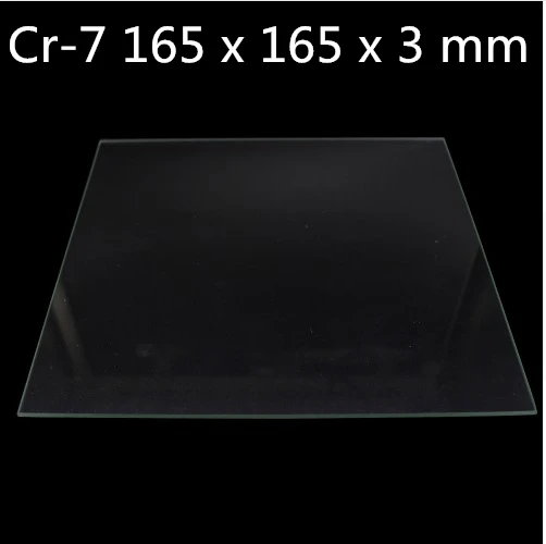 Creality 3D Ender-2 Cr-7 165 x 165 x 3 mm Borosilicate Glass Plate Bed 3d Printer Createbot mini mini dde extruder hgt dual drive gear compatible for ender 3 pro ender 3 v2 ender 5 6 cr10 cr10s 3d printer part
