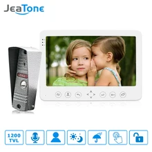 JeaTone 7″ Built-in Memory 1 Outdoor Camera 1 Monitor Video DoorPhone Doorbell Intercom with Image Video Intercom