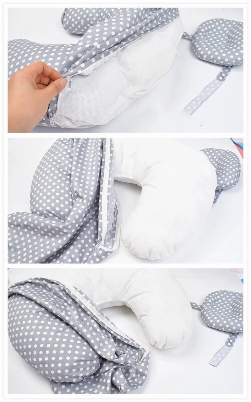 Детские подушки для кормления для беременных Грудное вскармливание подушку для обниматься П-образный 2 шт./компл. новорожденных хлопок