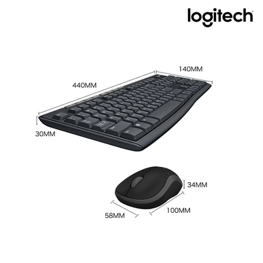  100% Original Logitech MK270 Combo Set Wireless K270 Keyboard Wireless M185 Mouse/Mice 2.4G USB Rec