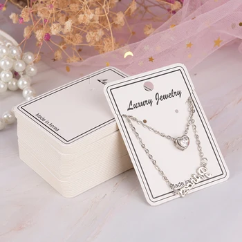

100pcs/Set Earrings Display Fashion Jewelry Colorful Card Organizer Tags DIY Earring Stud Packing Card