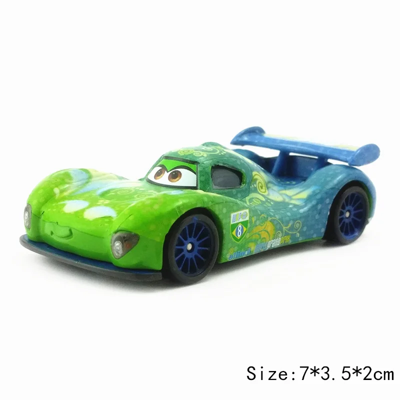 Disney Pixar Cars 2 3 Карла Велозу Молния Маккуин Рамирес матер 1:55 Diecast металлического сплава Модель автомобиля детский подарок на день рождения для