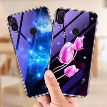 Для Xiaomi mi 8 9 SE mi x 2s A2 Lite чехол 7h защита от взрывов синий светильник задняя крышка из закаленного стекла для Red mi K20 Pro 6A 7A Note 6 7