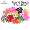 Maximumcatch 25pcs/lot 2.0-4.6mm Fly Tying Tungsten Beads Round Nymph Head Ball Fly Tying Material 18 Different Colors ► Photo 1/6